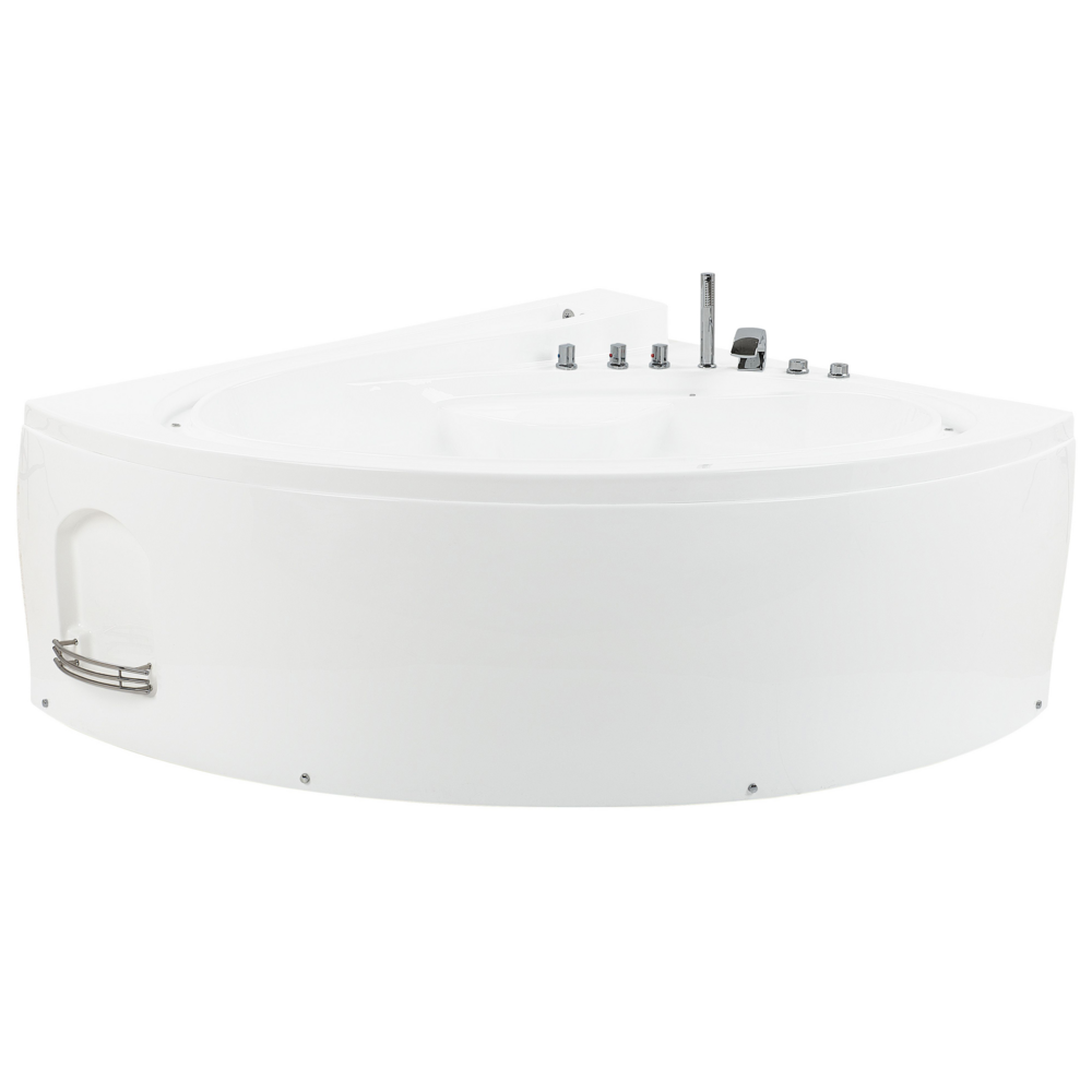 foto del prodotto vasca idromassaggio bianco sanitario acrilico illuminazione led doppia 206 x 164 cm ovale design moderno