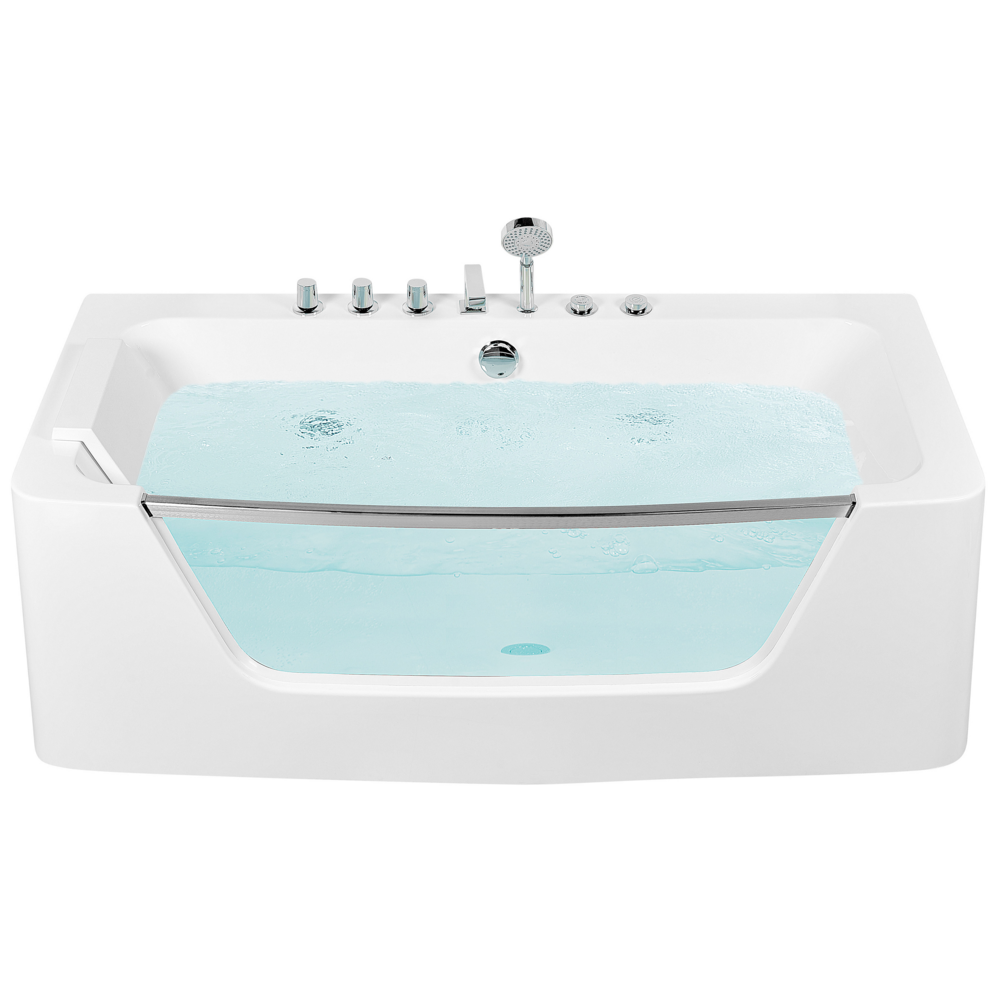 foto del prodotto vasca idromassaggio bianco sanitario acrilico singola 170 x 80 cm 9 getti rettangolare stile moderno