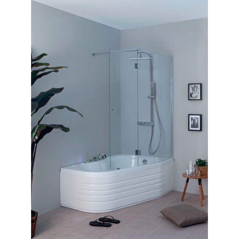 foto del prodotto vasca wap combinata con box cm. 150x100 installazione a destra di
