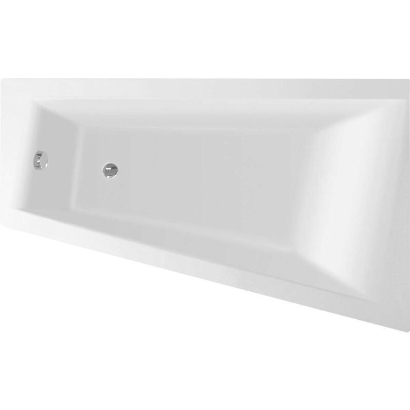 foto del prodotto vasche da bagno vasca da bagno metuje, 160x100x42 cm, destra, bianco g2611 aqualine