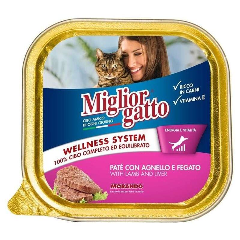 foto del prodotto vaschetta di pat con agnello e fegato gr. 100