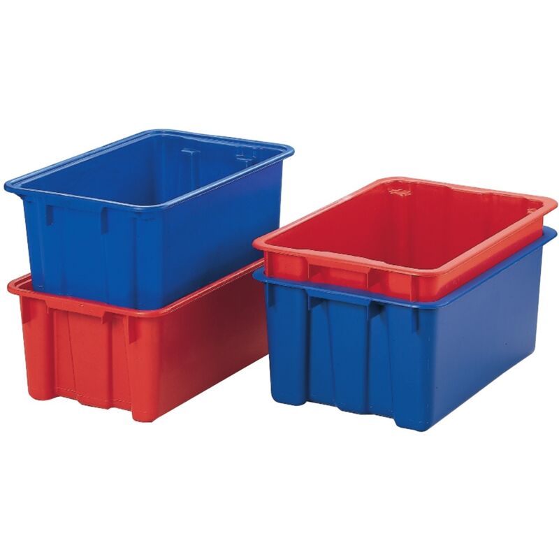 foto del prodotto vaschetta portaoggetti 65 l 600x400x350 mm rosso