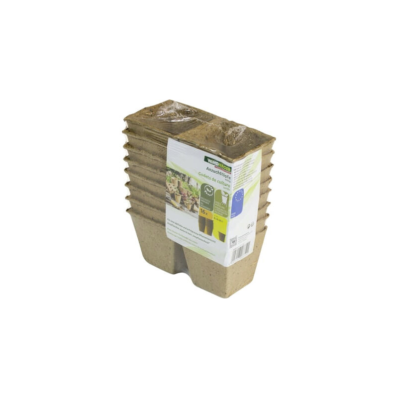 foto del prodotto vasetto di coltura quadrato 8 cm 16 pz