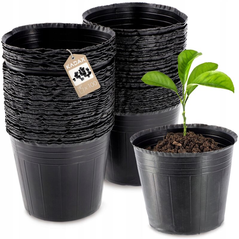 foto del prodotto vasi da produzione kadax 100x vasi da 9 cm per semina a semina soffice
