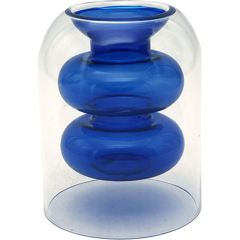 foto del prodotto vasi e supporto del vaso cristallino vasi blu 11x9x9cm signes grimalt