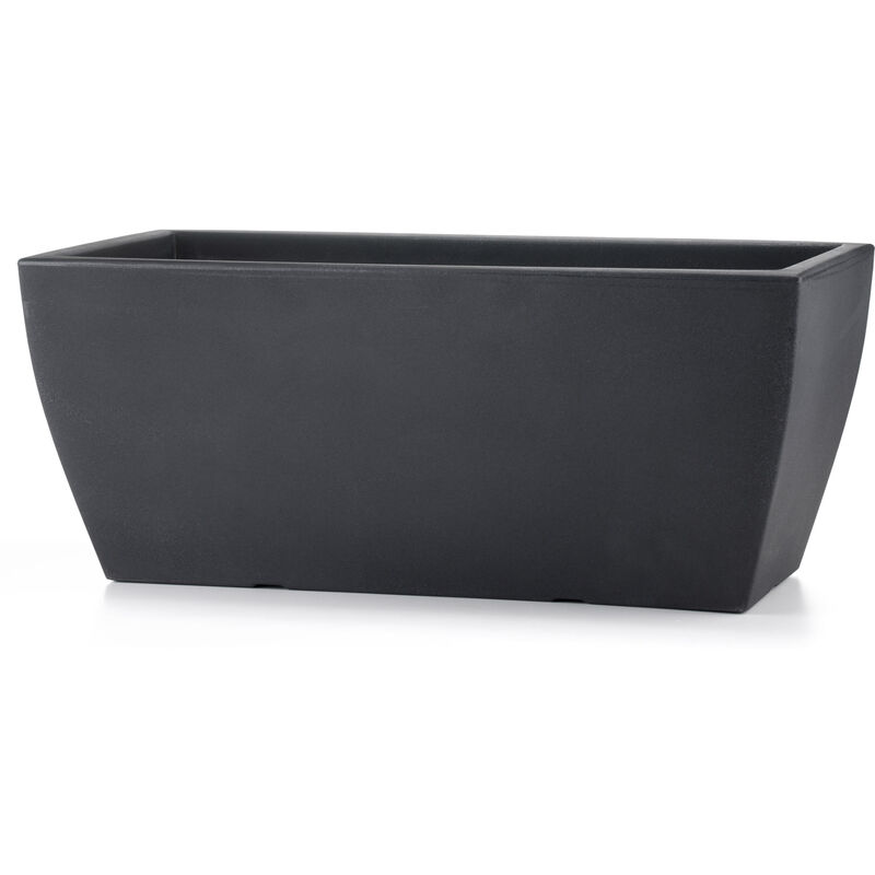 foto del prodotto vaso 29x58x25cm in resina tulli jardinera veneto essential 58 antracite