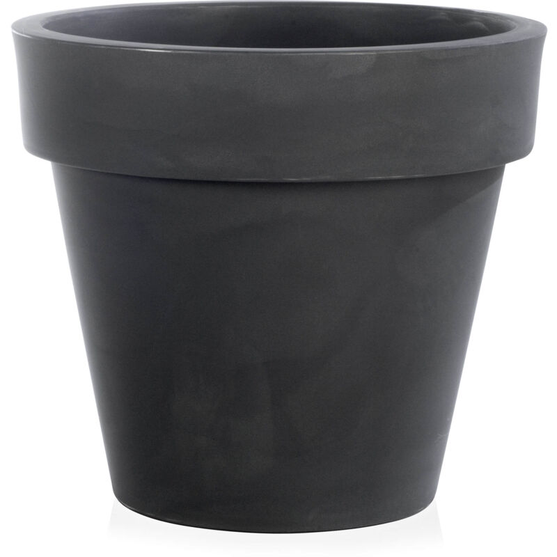 foto del prodotto vaso 30x27 cm in polietilene tulli vaso standard one essential 30 antracite
