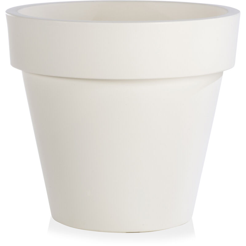foto del prodotto vaso 30x27 cm in polietilene tulli vaso standard one essential 30 bianco