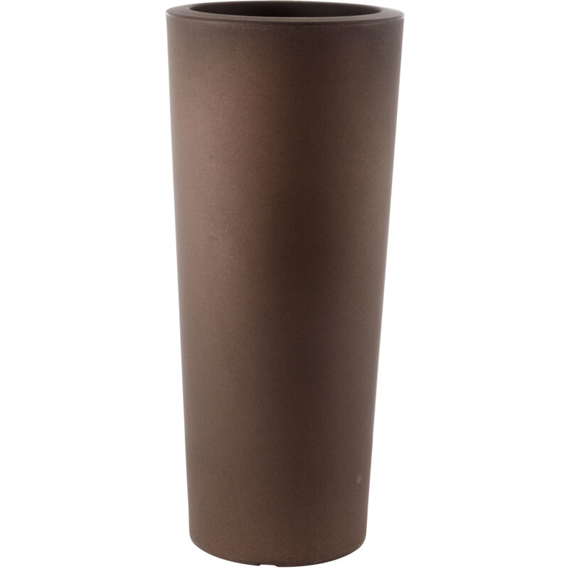 foto del prodotto vaso 30x68 cm in polietilene tulli schio cono essential 70 bronzo