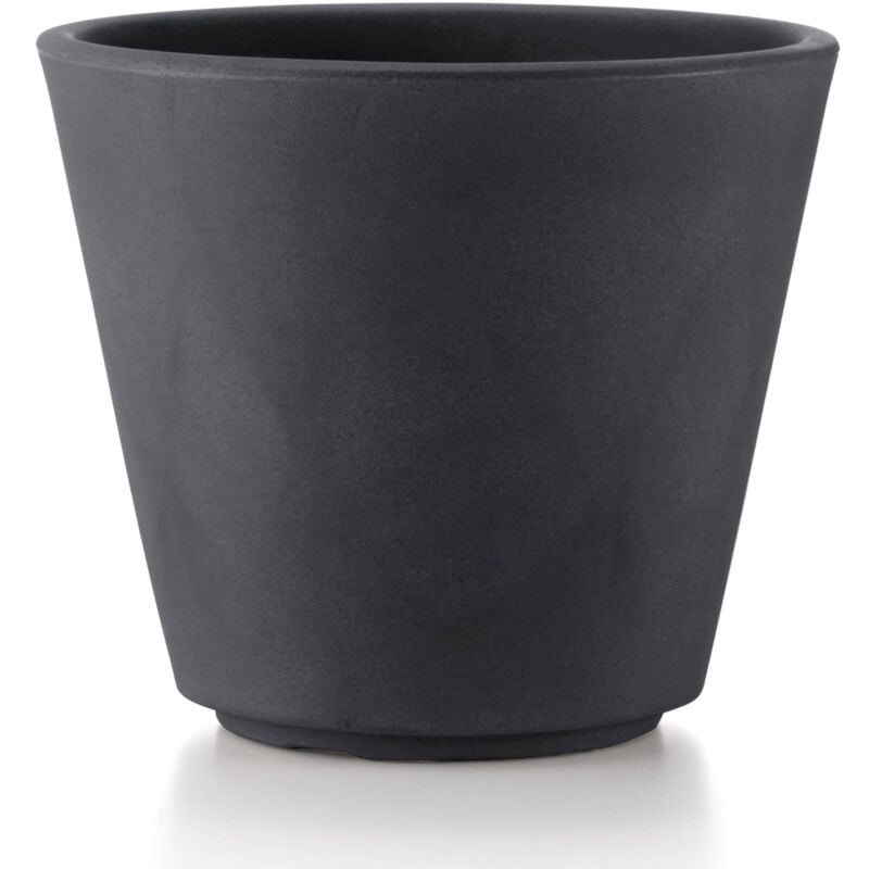 foto del prodotto vaso 33x28cm in resina tulli ribeira essential 35 antracite