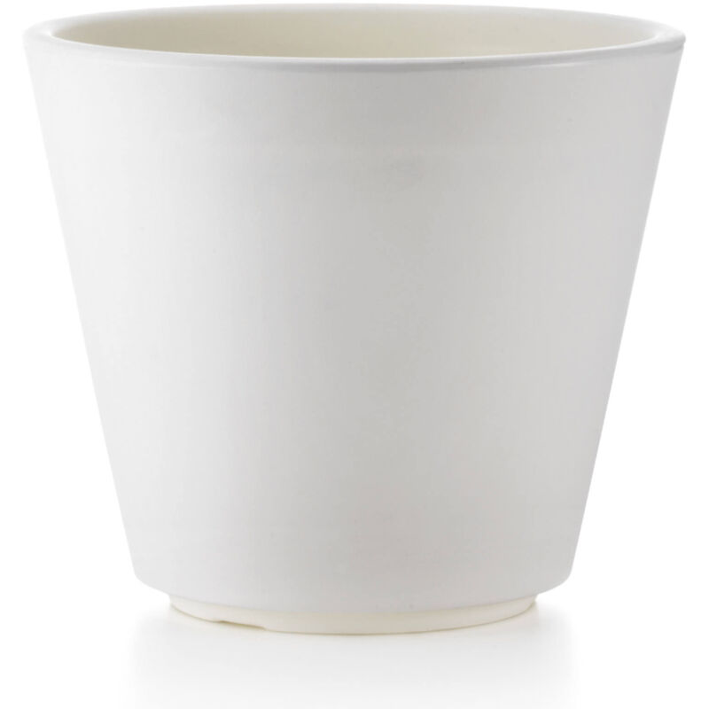 foto del prodotto vaso 33x28cm in resina tulli ribeira essential 35 bianco