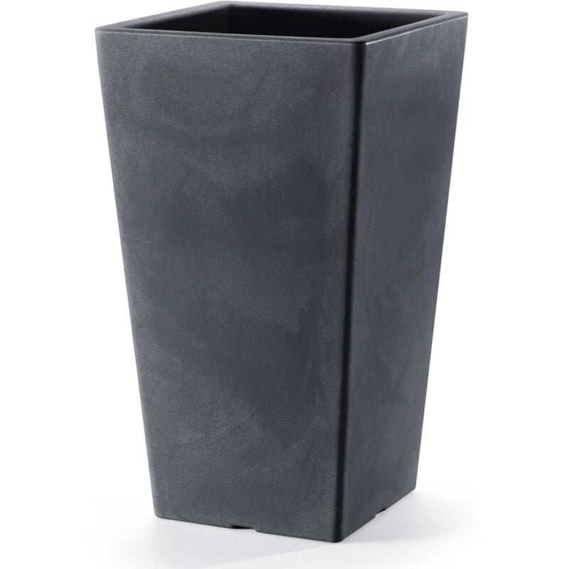 foto del prodotto vaso 40x40x68cm in resina tulli pasubio alto essential 70 antracite