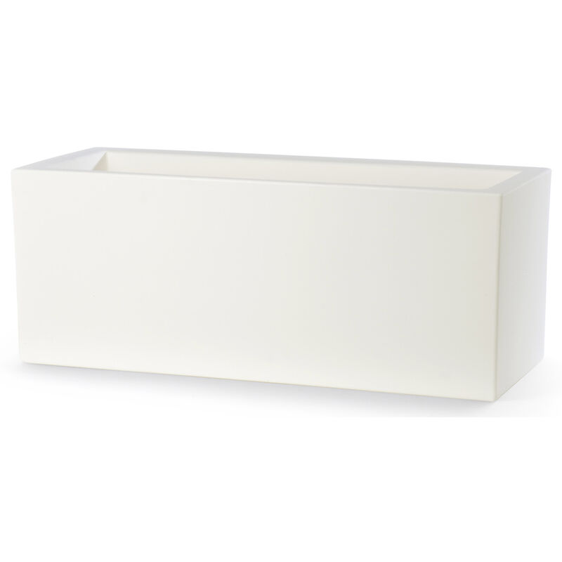 foto del prodotto vaso 80x30x30cm in resina tulli schio cassa essential 80 bianco
