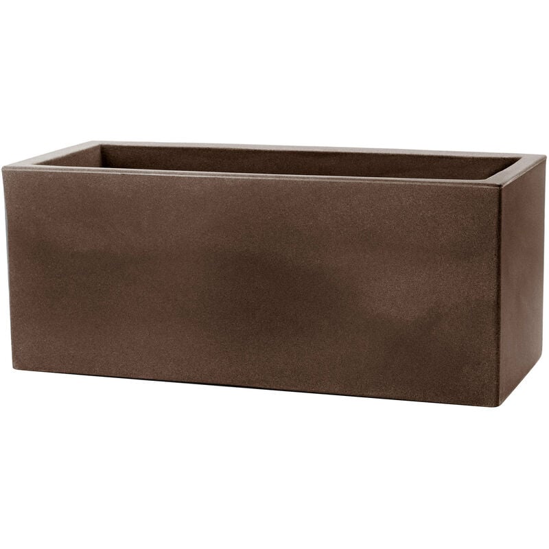 foto del prodotto vaso 80x30x30cm in resina tulli schio cassa essential 80 bronzo