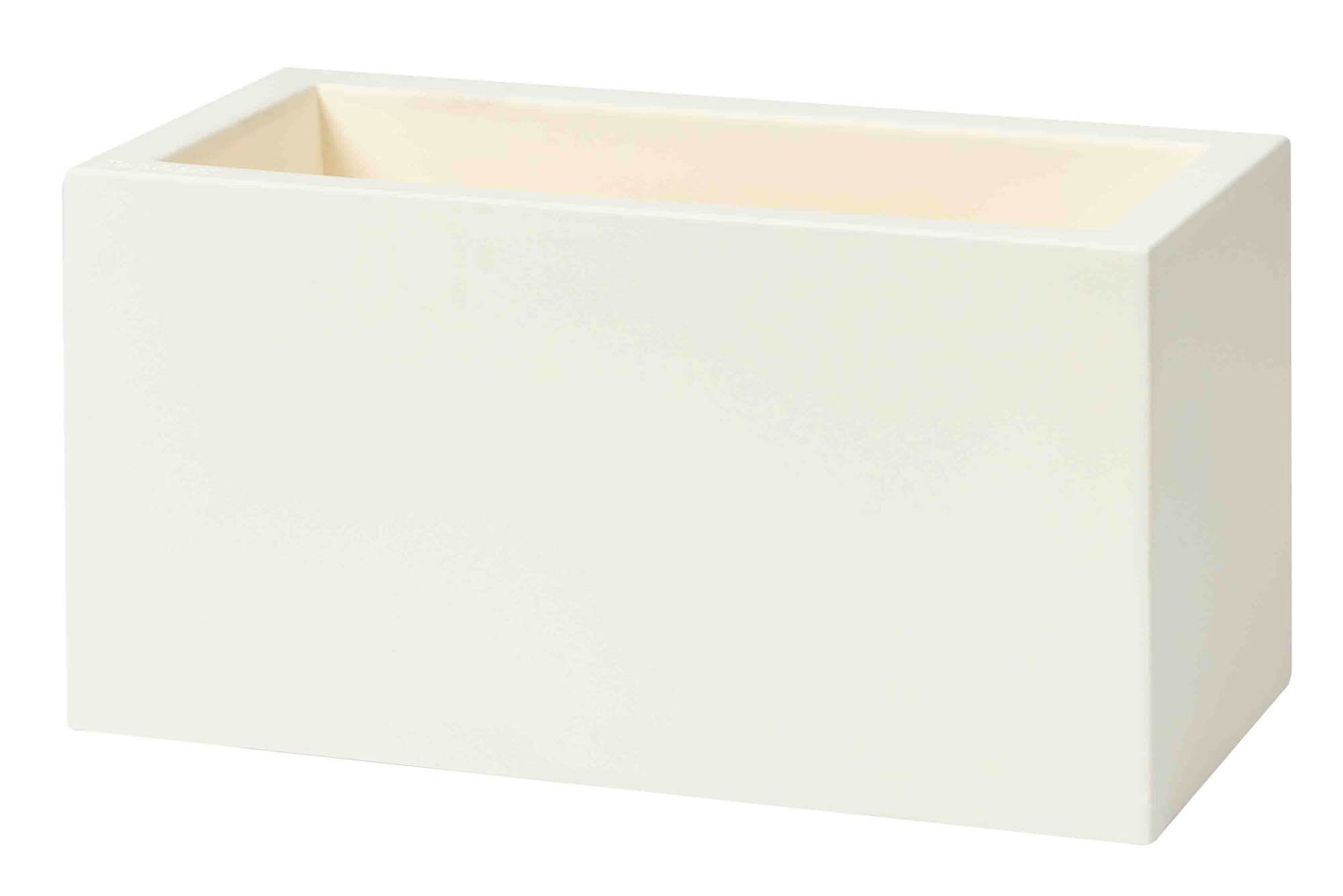 foto del prodotto vaso 80x40x40 cm in resina schio cassa maxi bianco