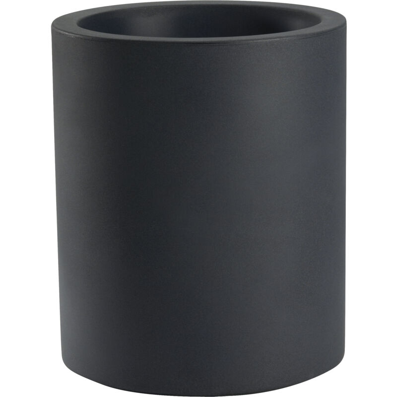 foto del prodotto vaso a cilindro resina echo cm. 35 antracite