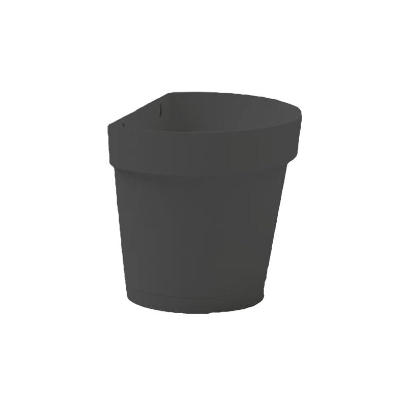 foto del prodotto vaso a muro cleo antracite d.25cm veca