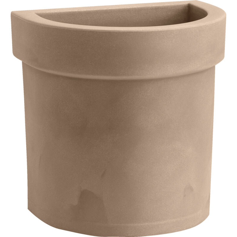 foto del prodotto vaso a parete resina themis cm. 40 avana