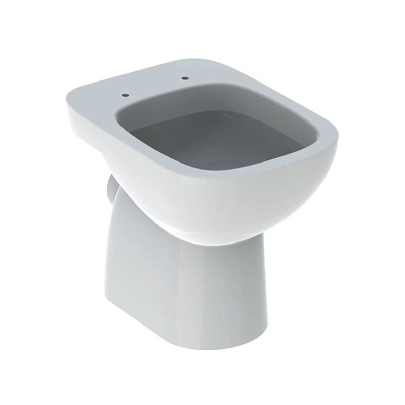 foto del prodotto vaso a pavimento a cacciata bianco lucido geberit fantasia senza copri wc