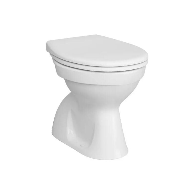 foto del prodotto vaso a pavimento in ceramica bianco lucido vitra normus senza copri wc