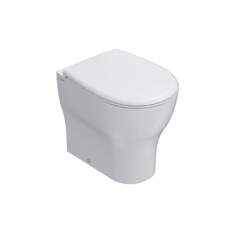 foto del prodotto vaso a terra 52x36x h 43 cm in ceramica bianco lucido ceramica globo grace - con copri wc soft