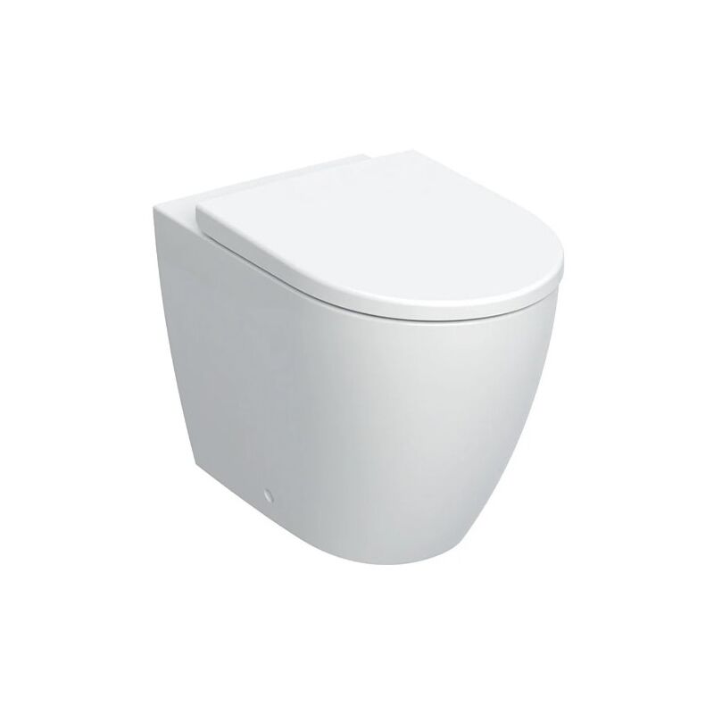 foto del prodotto vaso a terra filoparete 36x56 cm bianco lucido - geberit rimfree icon