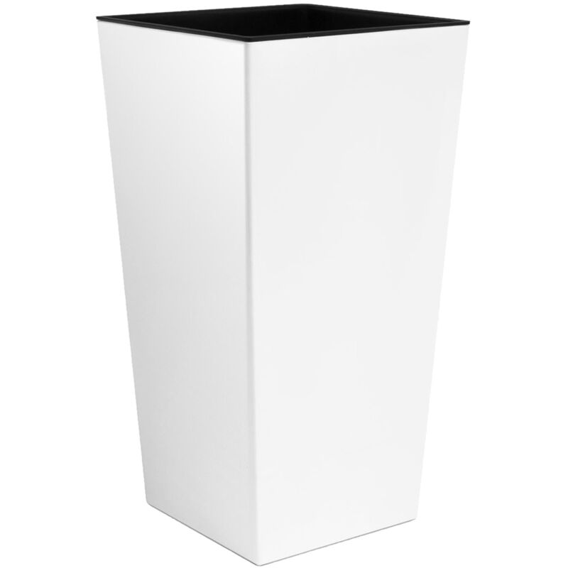 foto del prodotto vaso alto per fiori urbi durs170 con inserto bianco