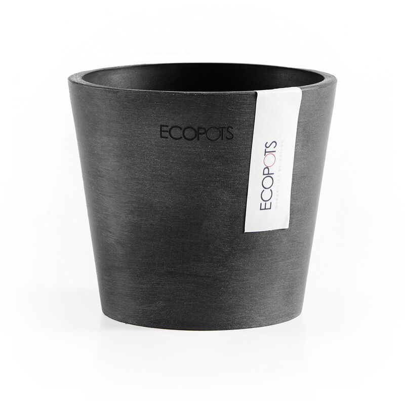 foto del prodotto vaso amsterdam mini d10,5x9,2cm grigio scuro ecopots