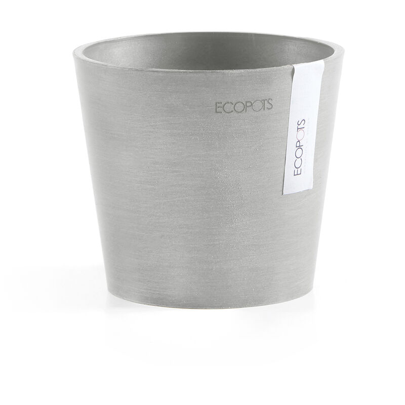 foto del prodotto vaso amsterdam mini d13x11,4cm grigio chiaro ecopots
