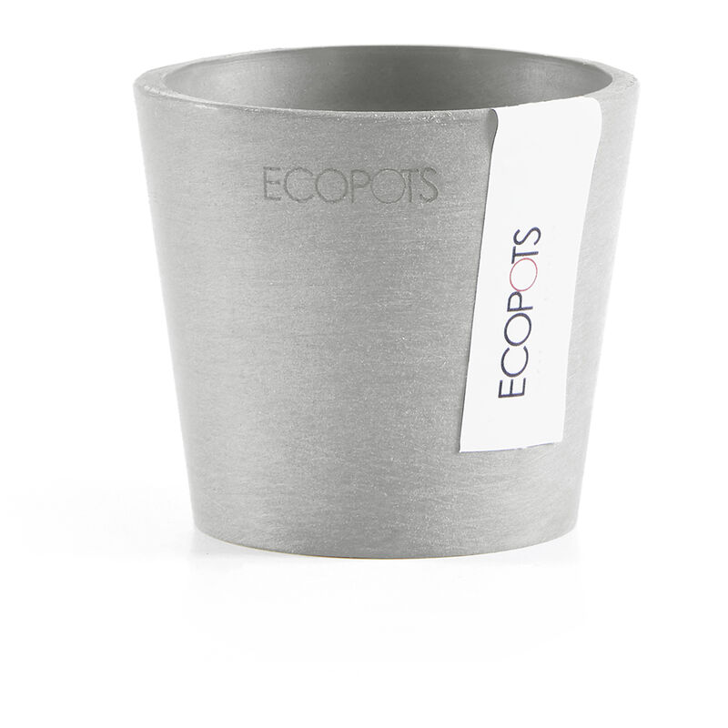 foto del prodotto vaso amsterdam mini d8x7cm grigio chiaro ecopots