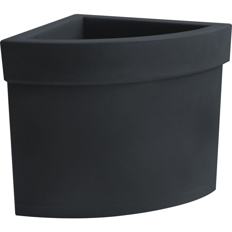 foto del prodotto vaso angolare resina themis cm. 40 antracite