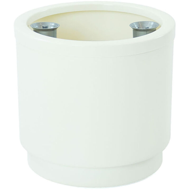 foto del prodotto vaso autoirrigante plastiken 4126 bianco 26 cm 