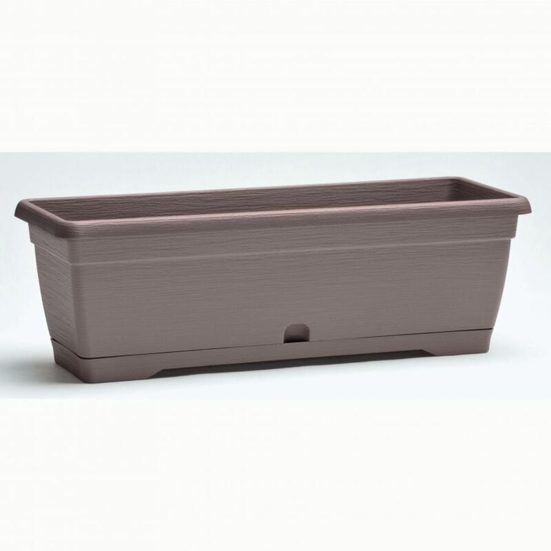 foto del prodotto vaso balconetta similcotto spazzolato cm40 tortora