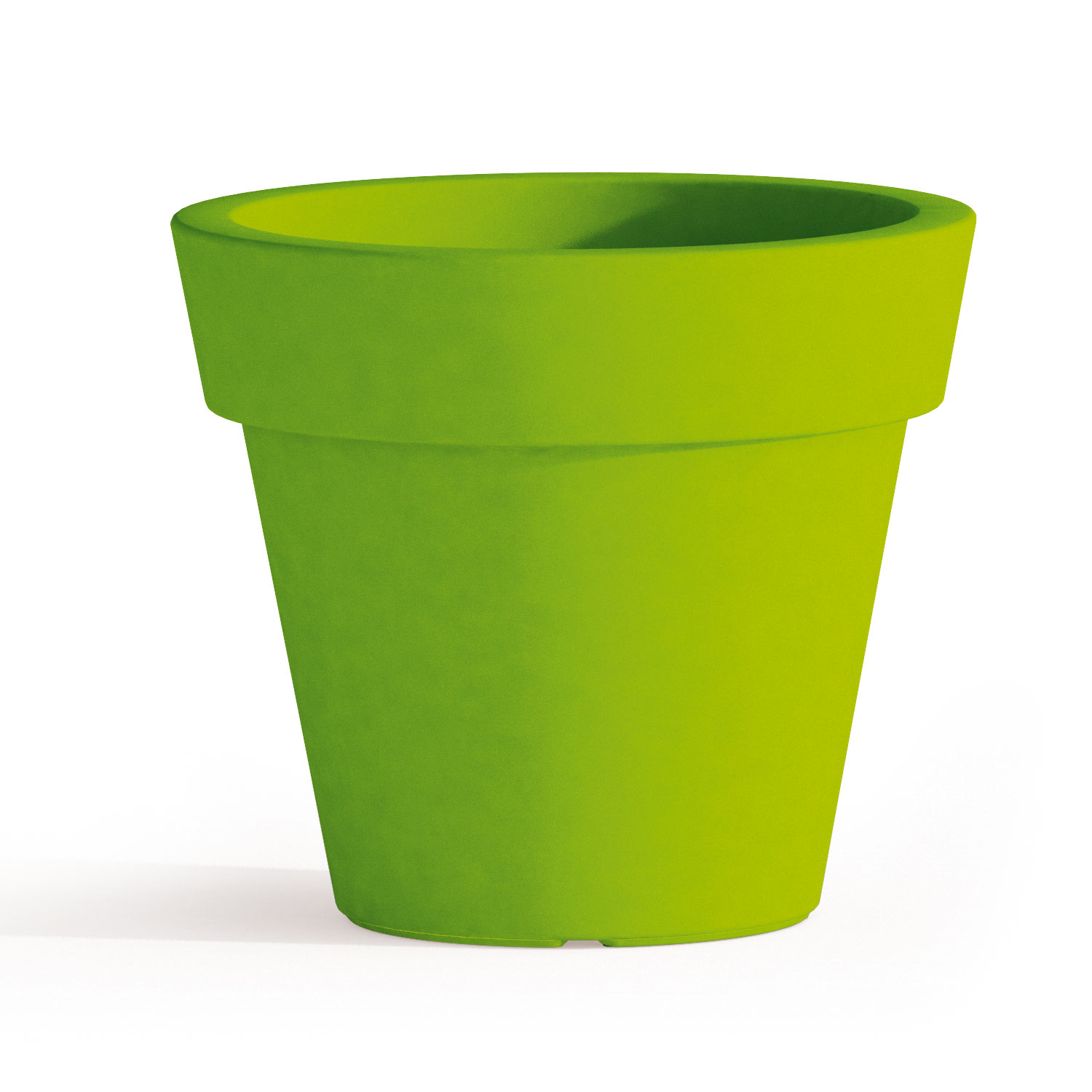 foto del prodotto vaso begonia in resina tondo h95 verde 110cm