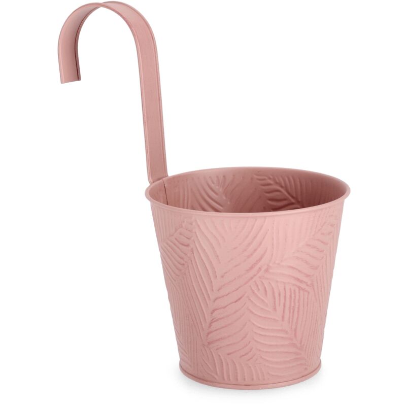 foto del prodotto vaso benji in metallo galvanizzato da esterno 14 x h 24 cm salvia
