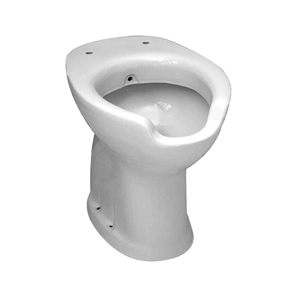 foto del prodotto vaso bidet per anziani e disabili con scarico a pavimento e predisposizione di flussometro
