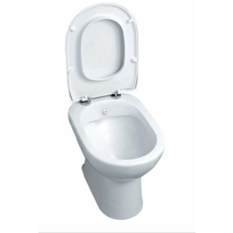 foto del prodotto vaso bidet porcellana bianco serie diana con coprivaso azzurra