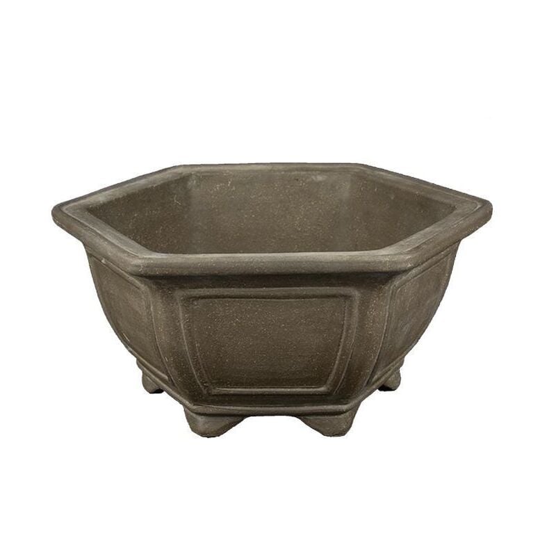 foto del prodotto vaso bonsai in gres esagonale 45 cm