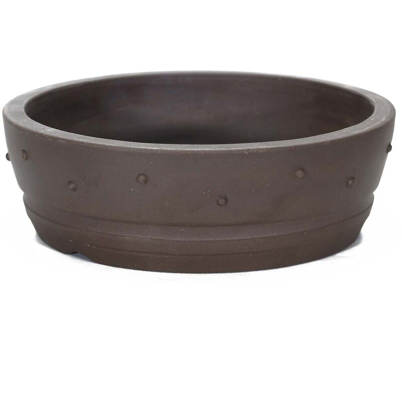 foto del prodotto vaso bonsai in gres tondo borchiato cm. 20