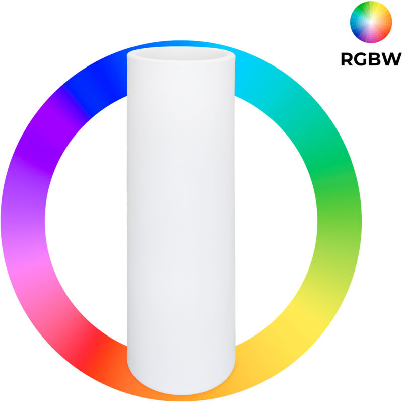 foto del prodotto vaso cilindrico led rgbw 7w 115 x 40cm ricaricabile