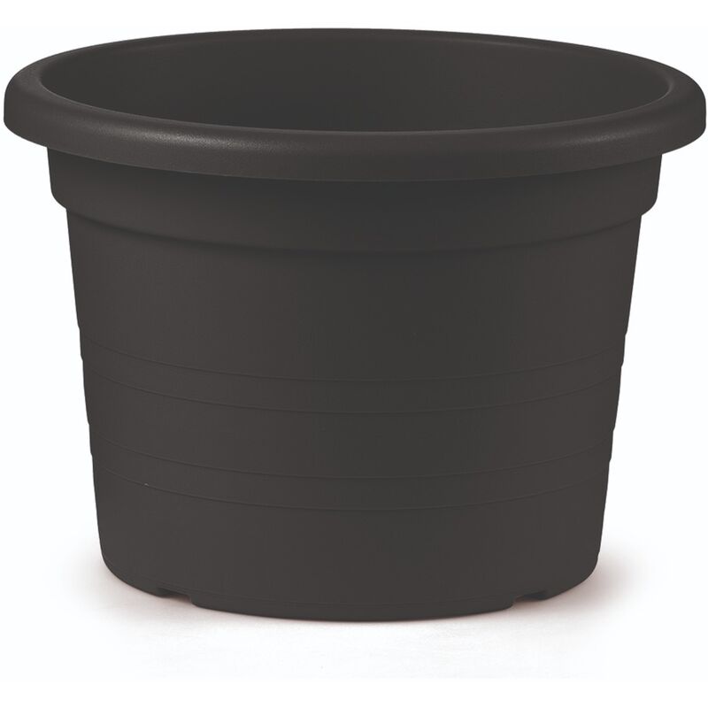 foto del prodotto vaso cilindro d.45cm antracite veca fiori piante