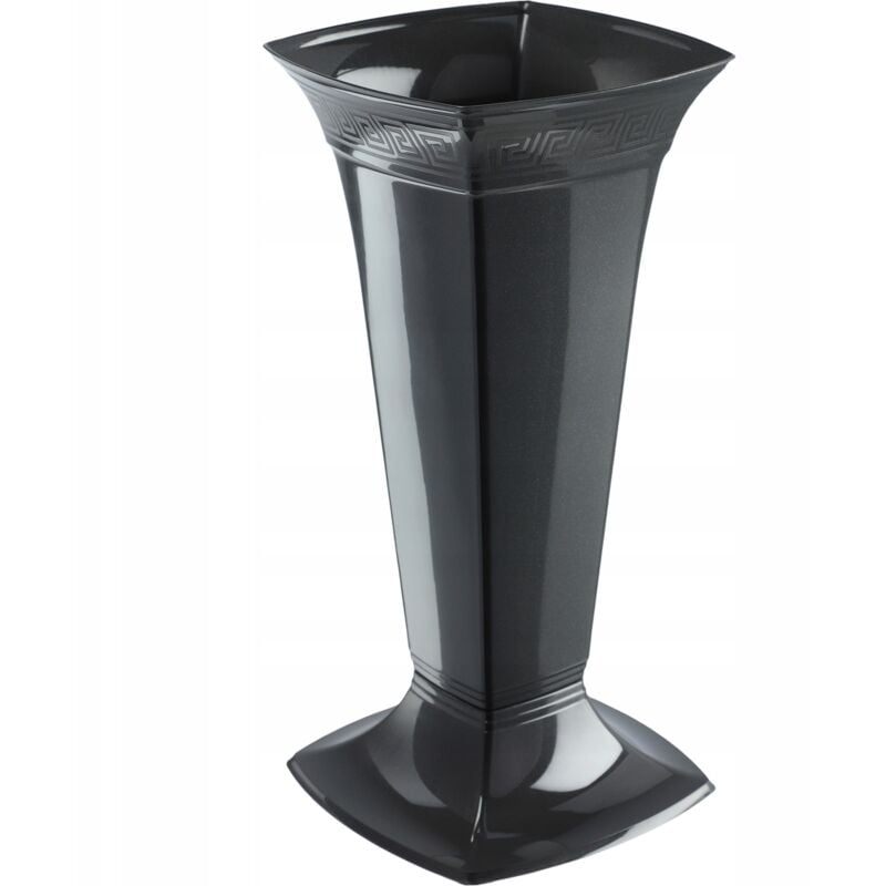 foto del prodotto vaso cimitero tombstone fiala 39 cm grafite kadax