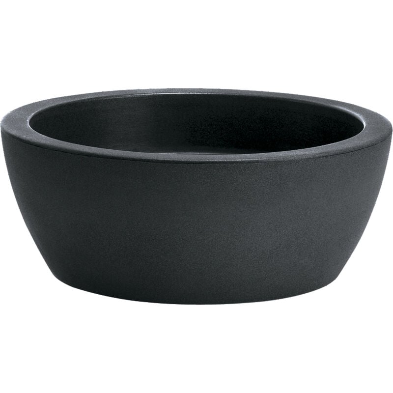 foto del prodotto vaso ciotola resina thetis cm. 30 antracite