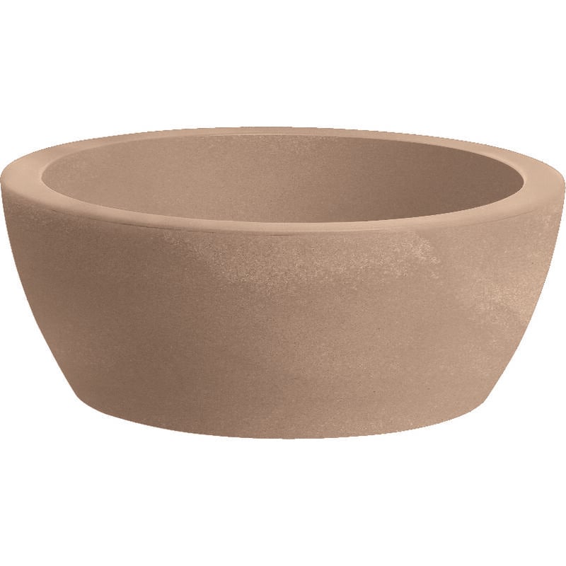 foto del prodotto vaso ciotola resina thetis cm. 40 avana