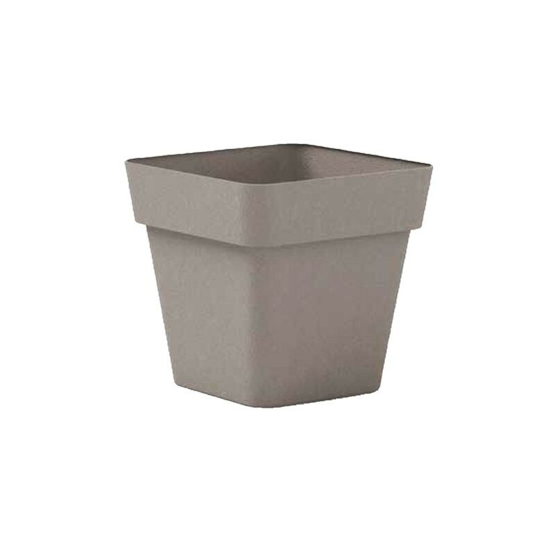foto del prodotto vaso cleo quadrato 28 cm cioccolato