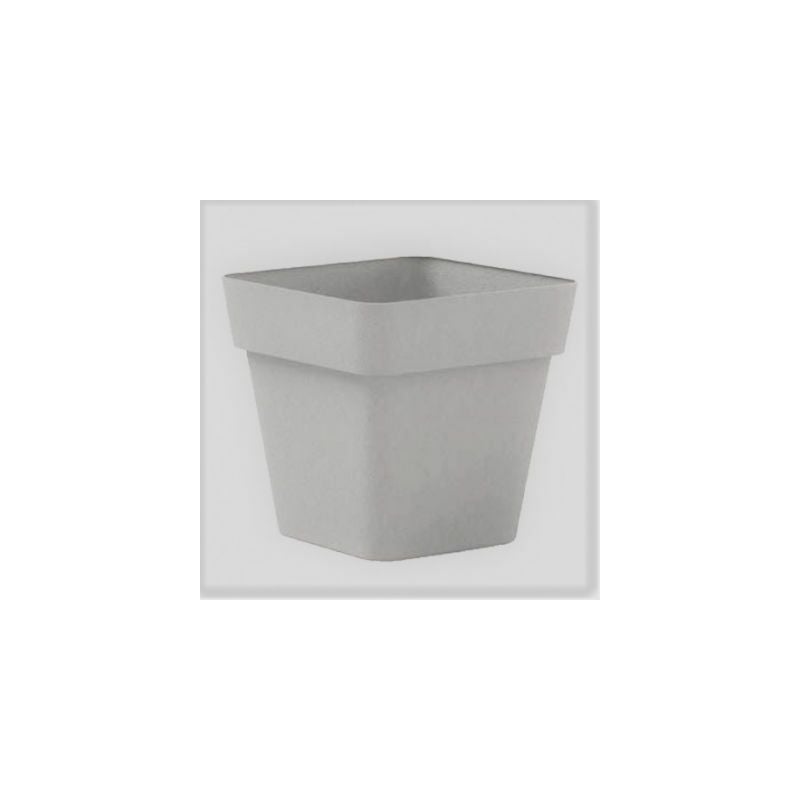 foto del prodotto vaso cleo quadrato in plastica 34 cm veca con ruote colore bianco