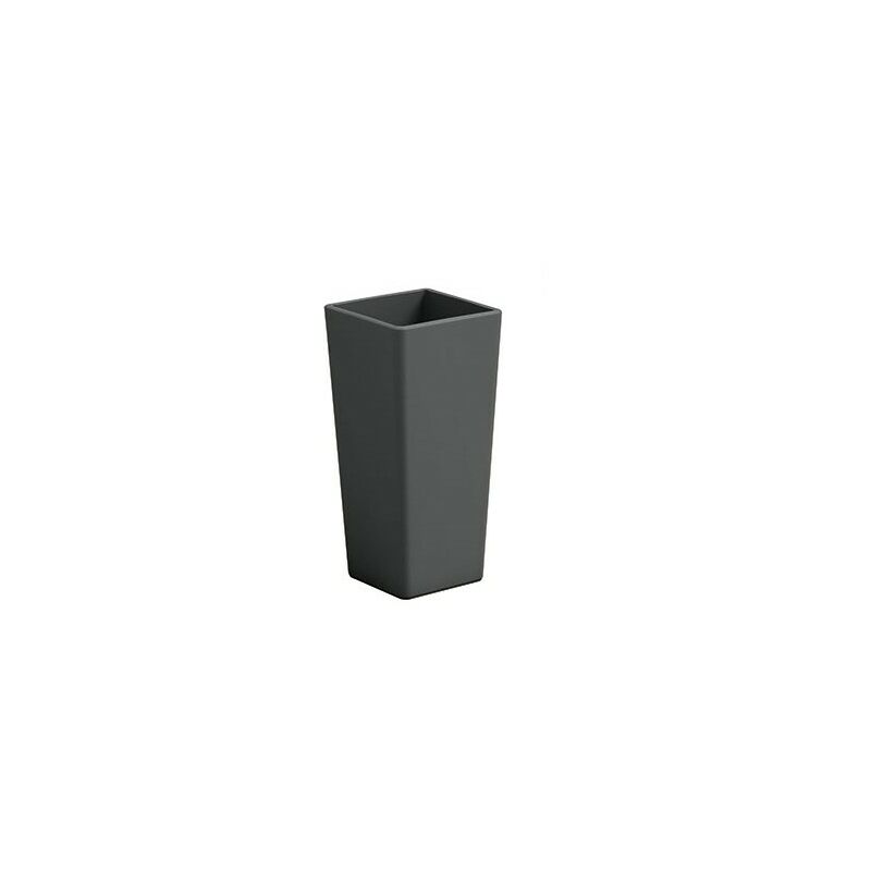 foto del prodotto vaso clou quadrato con cache pot 100 cm rosso