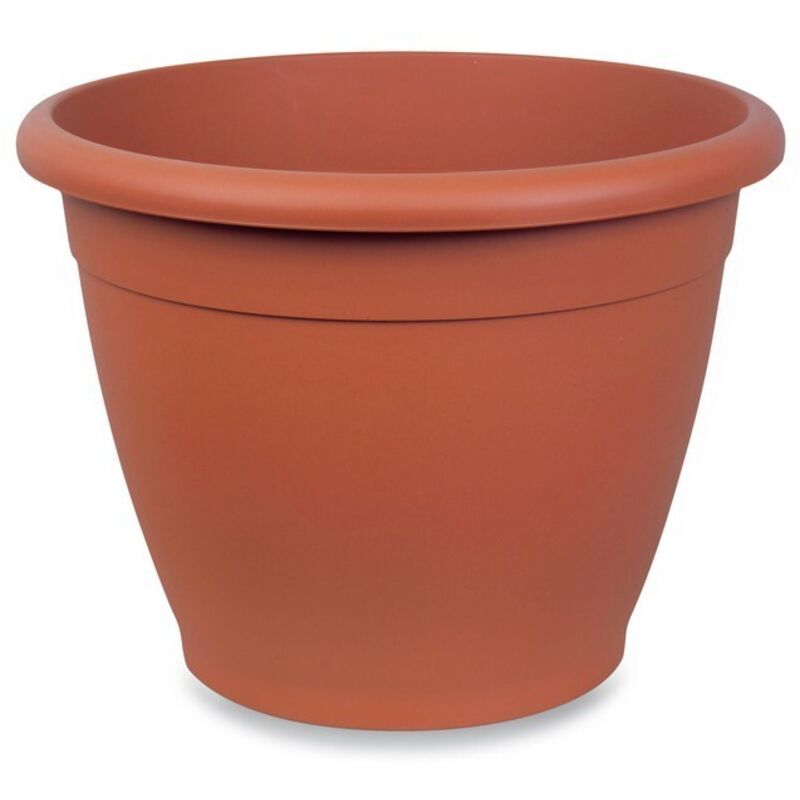 foto del prodotto vaso colorato tondo in pls naxos vari colori diam 30cm made in italy - color bianco