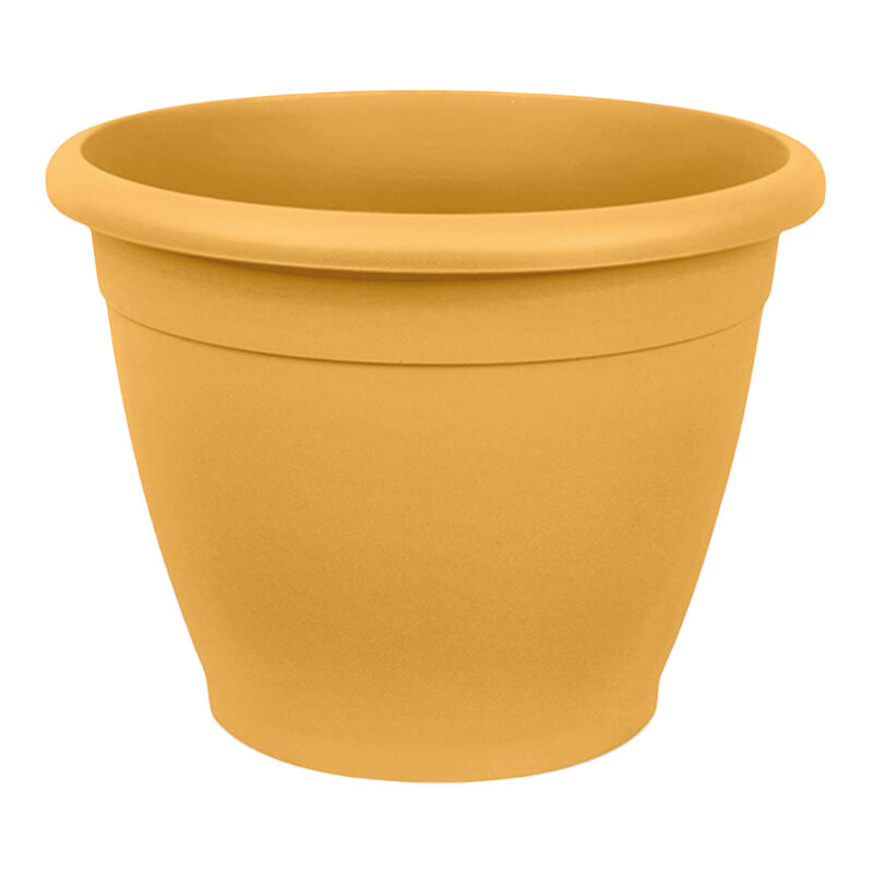 foto del prodotto vaso colorato tondo in pls naxos vari colori diam 35cm made in italy color terra etrusca