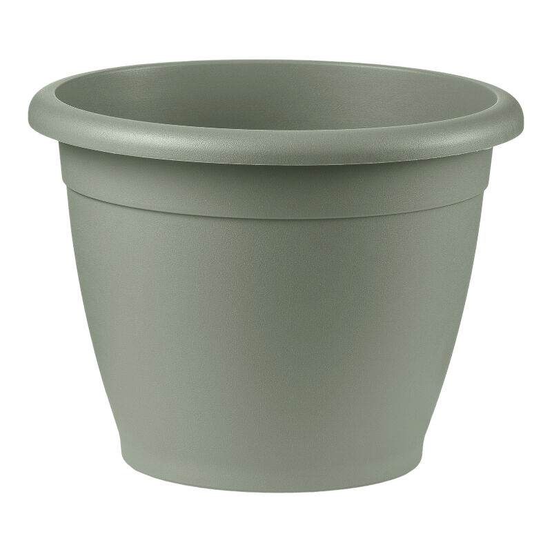 foto del prodotto vaso colorato tondo in pls naxos vari colori diam 35cm made in italy color terra laguna